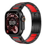 Dây đồng hồ thép không gỉ đính cao su nhiều mặt, dành cho Apple Watch 46mm / 49mm / 45mm / 44mm, dành cho Apple Watch 42mm / 41mm / 40mm / 38mm