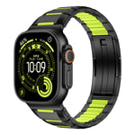 Dây đồng hồ thép không gỉ đính cao su nhiều mặt, dành cho Apple Watch 46mm / 49mm / 45mm / 44mm, dành cho Apple Watch 42mm / 41mm / 40mm / 38mm