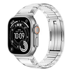 Dây đồng hồ thép không gỉ đính cao su nhiều mặt, dành cho Apple Watch 46mm / 49mm / 45mm / 44mm, dành cho Apple Watch 42mm / 41mm / 40mm / 38mm