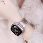 Dây đồng hồ thép không gỉ đính cao su nhiều mặt, dành cho Apple Watch 46mm / 49mm / 45mm / 44mm, dành cho Apple Watch 42mm / 41mm / 40mm / 38mm