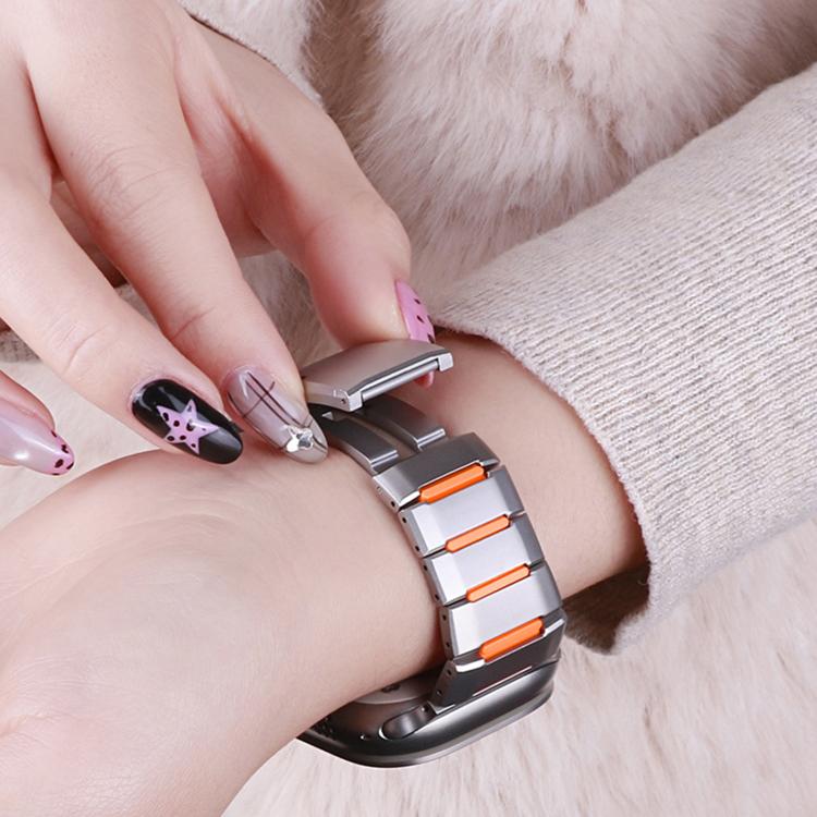 Dây đồng hồ thép không gỉ đính cao su nhiều mặt, dành cho Apple Watch 46mm / 49mm / 45mm / 44mm, dành cho Apple Watch 42mm / 41mm / 40mm / 38mm