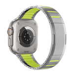 Dây đồng hồ thép không gỉ cong hai tông màu khóa bên, dành cho Apple Watch 49mm / 46mm / 45mm / 44mm, dành cho Apple Watch 42mm / 41mm / 40mm / 38mm