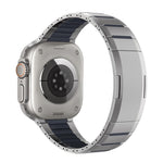 Dây đồng hồ thép không gỉ cong hai tông màu khóa bên, dành cho Apple Watch 49mm / 46mm / 45mm / 44mm, dành cho Apple Watch 42mm / 41mm / 40mm / 38mm