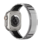 Dây đồng hồ thép không gỉ cong hai tông màu khóa bên, dành cho Apple Watch 49mm / 46mm / 45mm / 44mm, dành cho Apple Watch 42mm / 41mm / 40mm / 38mm