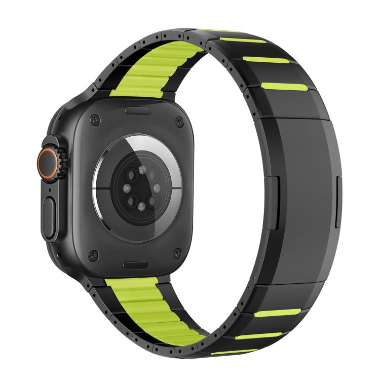 Dây đồng hồ thép không gỉ cong hai tông màu khóa bên, dành cho Apple Watch 49mm / 46mm / 45mm / 44mm, dành cho Apple Watch 42mm / 41mm / 40mm / 38mm