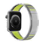 Dây đồng hồ thép không gỉ cong hai tông màu khóa bên, dành cho Apple Watch 49mm / 46mm / 45mm / 44mm, dành cho Apple Watch 42mm / 41mm / 40mm / 38mm