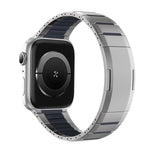 Dây đồng hồ thép không gỉ cong hai tông màu khóa bên, dành cho Apple Watch 49mm / 46mm / 45mm / 44mm, dành cho Apple Watch 42mm / 41mm / 40mm / 38mm