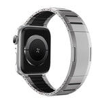 Dây đồng hồ thép không gỉ cong hai tông màu khóa bên, dành cho Apple Watch 49mm / 46mm / 45mm / 44mm, dành cho Apple Watch 42mm / 41mm / 40mm / 38mm