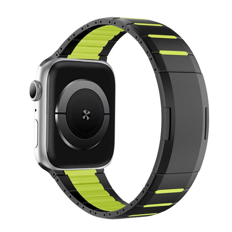 Dây đồng hồ thép không gỉ cong hai tông màu khóa bên, dành cho Apple Watch 49mm / 46mm / 45mm / 44mm, dành cho Apple Watch 42mm / 41mm / 40mm / 38mm
