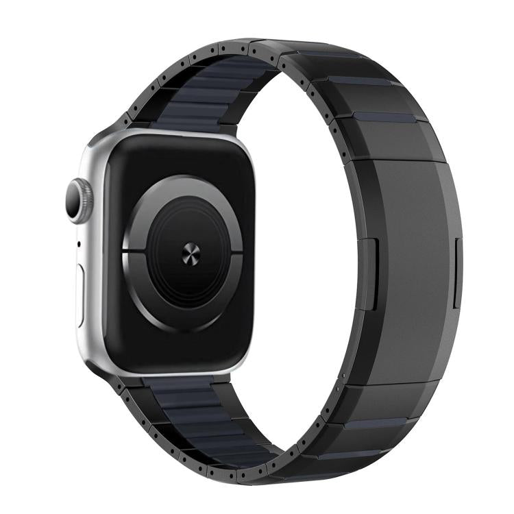 Dây đồng hồ thép không gỉ cong hai tông màu khóa bên, dành cho Apple Watch 49mm / 46mm / 45mm / 44mm, dành cho Apple Watch 42mm / 41mm / 40mm / 38mm