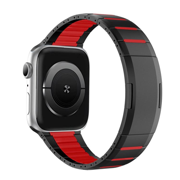 Dây đồng hồ thép không gỉ cong hai tông màu khóa bên, dành cho Apple Watch 49mm / 46mm / 45mm / 44mm, dành cho Apple Watch 42mm / 41mm / 40mm / 38mm
