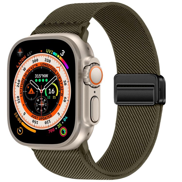 Dây đồng hồ nylon co giãn khóa nam châm đôi, dành cho Apple Watch 49mm / 46mm / 45mm / 44mm, dành cho Apple Watch 42mm / 41mm / 40mm / 38mm