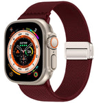 Dây đồng hồ nylon co giãn khóa nam châm đôi, dành cho Apple Watch 49mm / 46mm / 45mm / 44mm, dành cho Apple Watch 42mm / 41mm / 40mm / 38mm