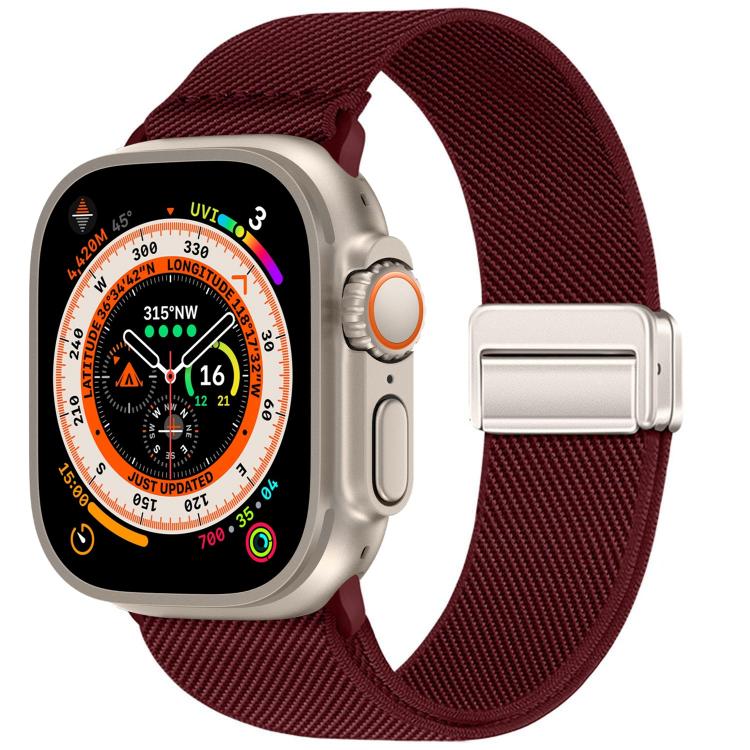 Dây đồng hồ nylon co giãn khóa nam châm đôi, dành cho Apple Watch 49mm / 46mm / 45mm / 44mm, dành cho Apple Watch 42mm / 41mm / 40mm / 38mm