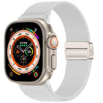 Dây đồng hồ nylon co giãn khóa nam châm đôi, dành cho Apple Watch 49mm / 46mm / 45mm / 44mm, dành cho Apple Watch 42mm / 41mm / 40mm / 38mm