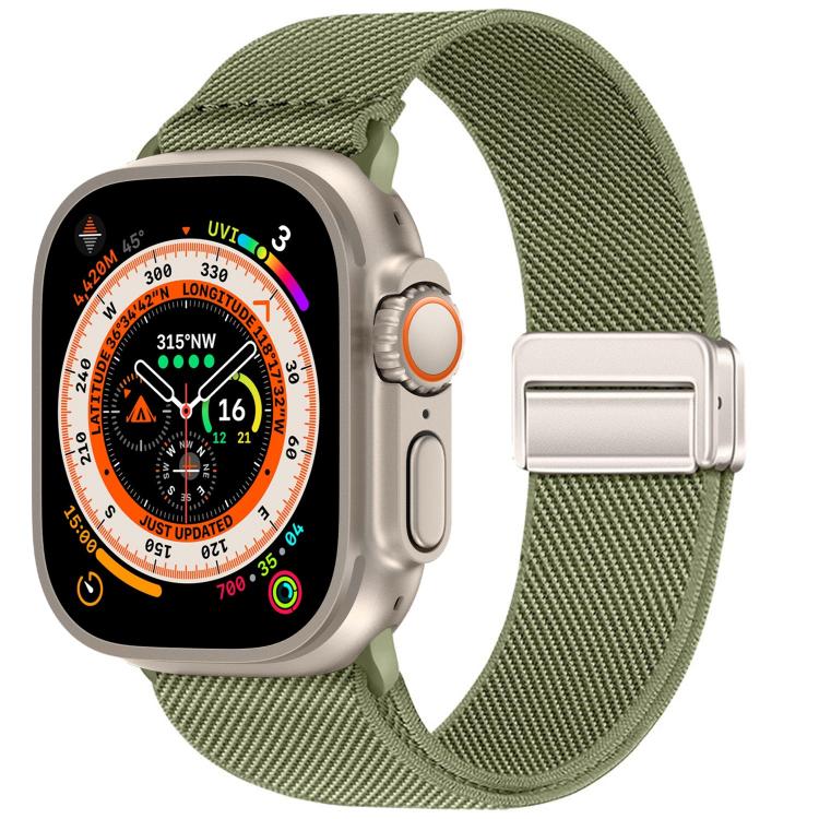 Dây đồng hồ nylon co giãn khóa nam châm đôi, dành cho Apple Watch 49mm / 46mm / 45mm / 44mm, dành cho Apple Watch 42mm / 41mm / 40mm / 38mm