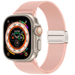Dây đồng hồ nylon co giãn khóa nam châm đôi, dành cho Apple Watch 49mm / 46mm / 45mm / 44mm, dành cho Apple Watch 42mm / 41mm / 40mm / 38mm
