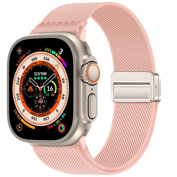 Dây đồng hồ nylon co giãn khóa nam châm đôi, dành cho Apple Watch 49mm / 46mm / 45mm / 44mm, dành cho Apple Watch 42mm / 41mm / 40mm / 38mm