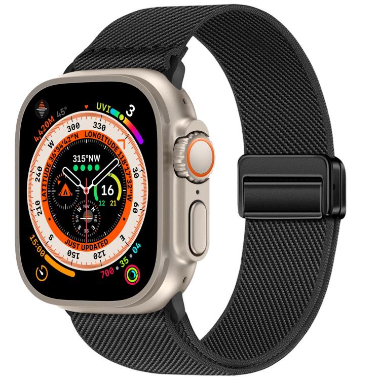 Dây đồng hồ nylon co giãn khóa nam châm đôi, dành cho Apple Watch 49mm / 46mm / 45mm / 44mm, dành cho Apple Watch 42mm / 41mm / 40mm / 38mm