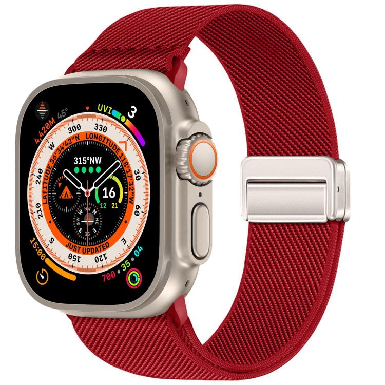 Dây đồng hồ nylon co giãn khóa nam châm đôi, dành cho Apple Watch 49mm / 46mm / 45mm / 44mm, dành cho Apple Watch 42mm / 41mm / 40mm / 38mm