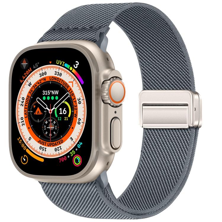 Dây đồng hồ nylon co giãn khóa nam châm đôi, dành cho Apple Watch 49mm / 46mm / 45mm / 44mm, dành cho Apple Watch 42mm / 41mm / 40mm / 38mm