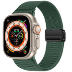 Dây đồng hồ nylon co giãn khóa nam châm đôi, dành cho Apple Watch 49mm / 46mm / 45mm / 44mm, dành cho Apple Watch 42mm / 41mm / 40mm / 38mm