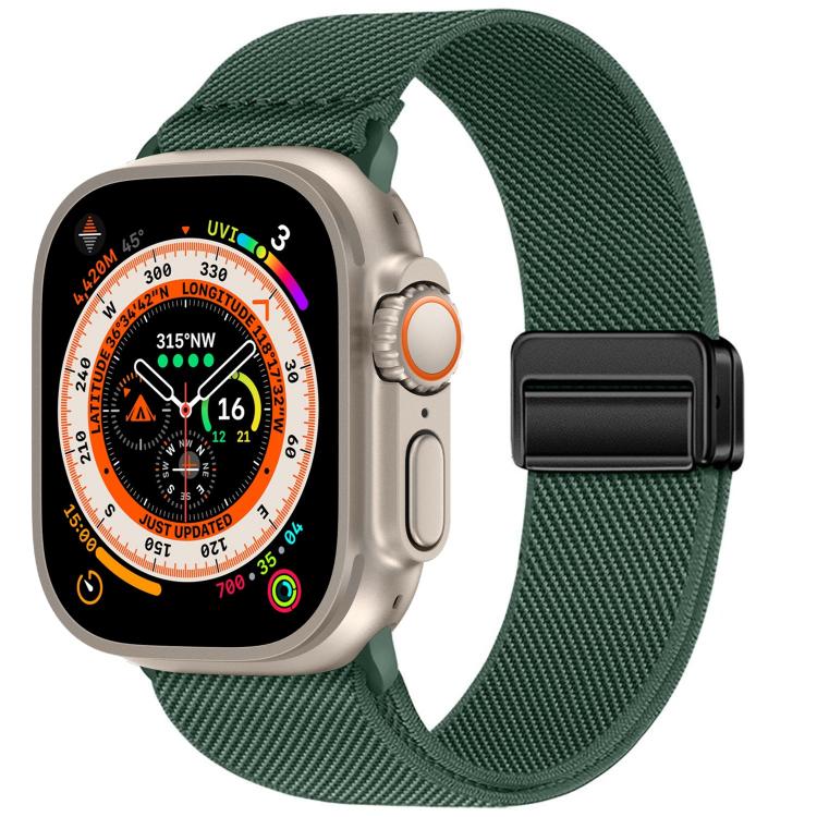 Dây đồng hồ nylon co giãn khóa nam châm đôi, dành cho Apple Watch 49mm / 46mm / 45mm / 44mm, dành cho Apple Watch 42mm / 41mm / 40mm / 38mm