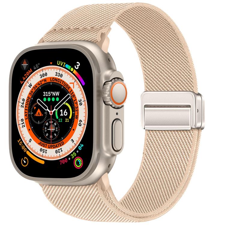Dây đồng hồ nylon co giãn khóa nam châm đôi, dành cho Apple Watch 49mm / 46mm / 45mm / 44mm, dành cho Apple Watch 42mm / 41mm / 40mm / 38mm