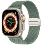 Dây đồng hồ nylon co giãn khóa nam châm đôi, dành cho Apple Watch 49mm / 46mm / 45mm / 44mm, dành cho Apple Watch 42mm / 41mm / 40mm / 38mm