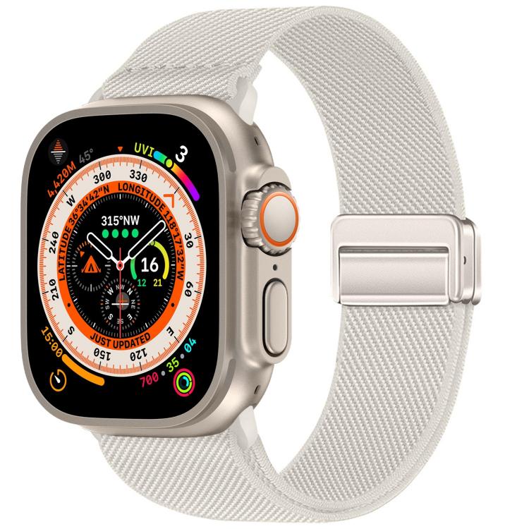 Dây đồng hồ nylon co giãn khóa nam châm đôi, dành cho Apple Watch 49mm / 46mm / 45mm / 44mm, dành cho Apple Watch 42mm / 41mm / 40mm / 38mm