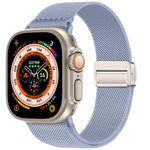 Dây đồng hồ nylon co giãn khóa nam châm đôi, dành cho Apple Watch 49mm / 46mm / 45mm / 44mm, dành cho Apple Watch 42mm / 41mm / 40mm / 38mm