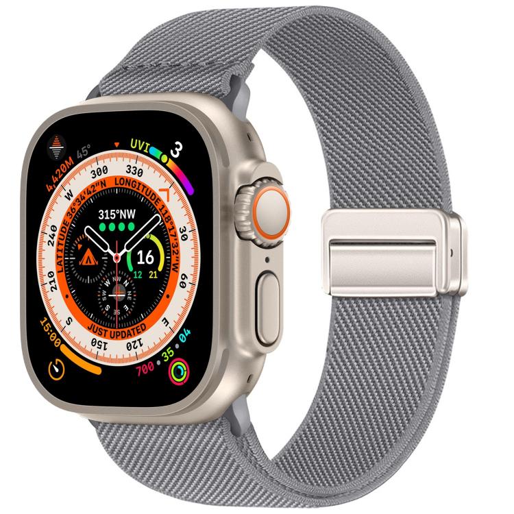 Dây đồng hồ nylon co giãn khóa nam châm đôi, dành cho Apple Watch 49mm / 46mm / 45mm / 44mm, dành cho Apple Watch 42mm / 41mm / 40mm / 38mm