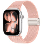 Dây đồng hồ nylon co giãn khóa nam châm đôi, dành cho Apple Watch 49mm / 46mm / 45mm / 44mm, dành cho Apple Watch 42mm / 41mm / 40mm / 38mm