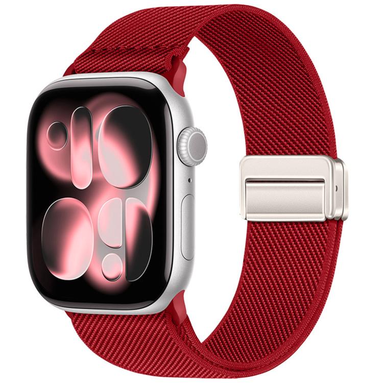 Dây đồng hồ nylon co giãn khóa nam châm đôi, dành cho Apple Watch 49mm / 46mm / 45mm / 44mm, dành cho Apple Watch 42mm / 41mm / 40mm / 38mm