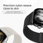 Dây đồng hồ nylon co giãn khóa nam châm đôi, dành cho Apple Watch 49mm / 46mm / 45mm / 44mm, dành cho Apple Watch 42mm / 41mm / 40mm / 38mm