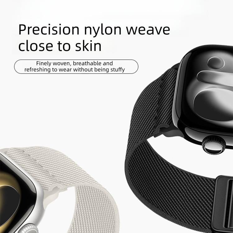 Dây đồng hồ nylon co giãn khóa nam châm đôi, dành cho Apple Watch 49mm / 46mm / 45mm / 44mm, dành cho Apple Watch 42mm / 41mm / 40mm / 38mm