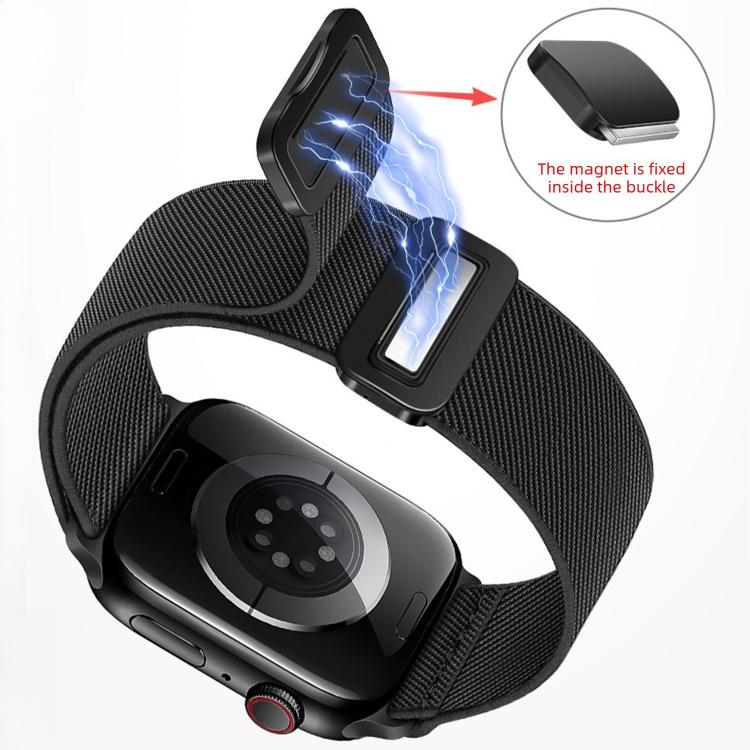 Dây đồng hồ nylon co giãn khóa nam châm đôi, dành cho Apple Watch 49mm / 46mm / 45mm / 44mm, dành cho Apple Watch 42mm / 41mm / 40mm / 38mm