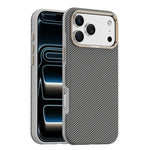 Ốp lưng điện thoại chống sốc từ tính vân sợi carbon Kevlar Mocome, dành cho iPhone 17 Pro Max