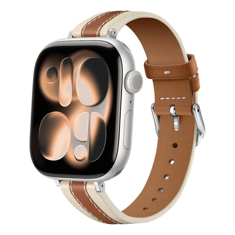 Dây đồng hồ da thật may ghép, dành cho Apple Watch 46mm / 49mm / 45mm / 44mm, dành cho Apple Watch 42mm / 41mm / 40mm / 38mm