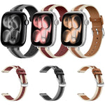 Dây đồng hồ da thật may ghép, dành cho Apple Watch 46mm / 49mm / 45mm / 44mm, dành cho Apple Watch 42mm / 41mm / 40mm / 38mm