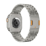 Dây đồng hồ kim loại titan nam châm Iron Man, dành cho Apple Watch 46mm / 49mm / 45mm / 44mm