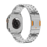 Dây đồng hồ kim loại titan nam châm Iron Man, dành cho Apple Watch 46mm / 49mm / 45mm / 44mm