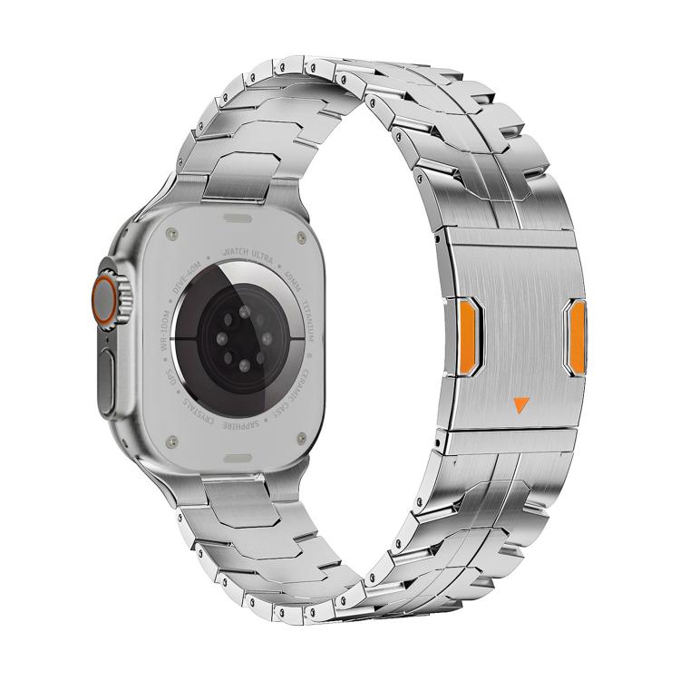 Dây đồng hồ kim loại titan nam châm Iron Man, dành cho Apple Watch 46mm / 49mm / 45mm / 44mm