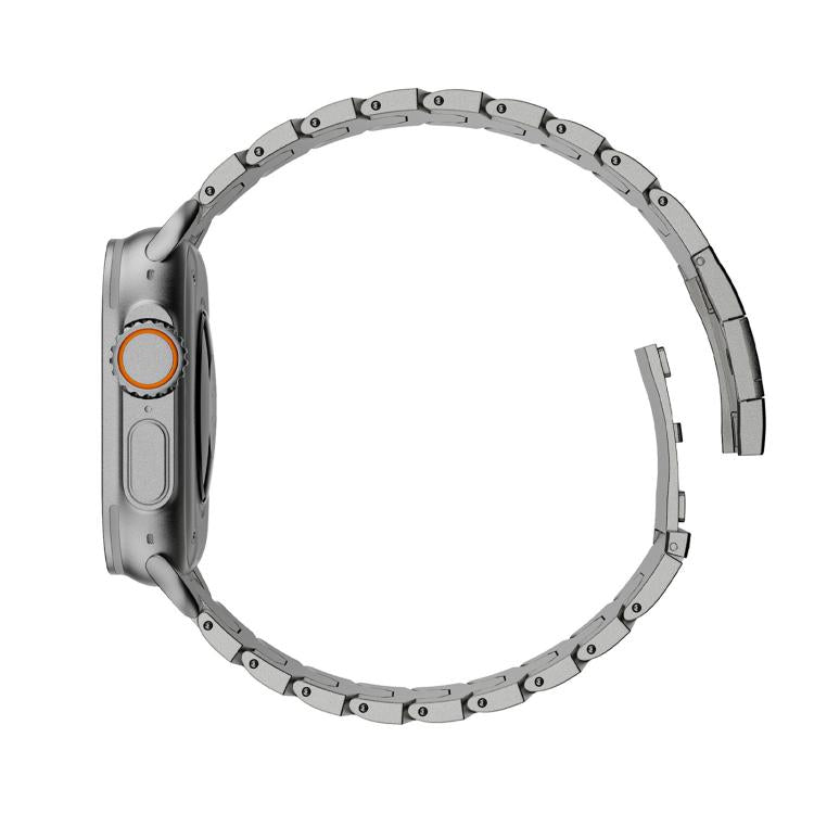 Dây đồng hồ kim loại titan nam châm Iron Man, dành cho Apple Watch 46mm / 49mm / 45mm / 44mm