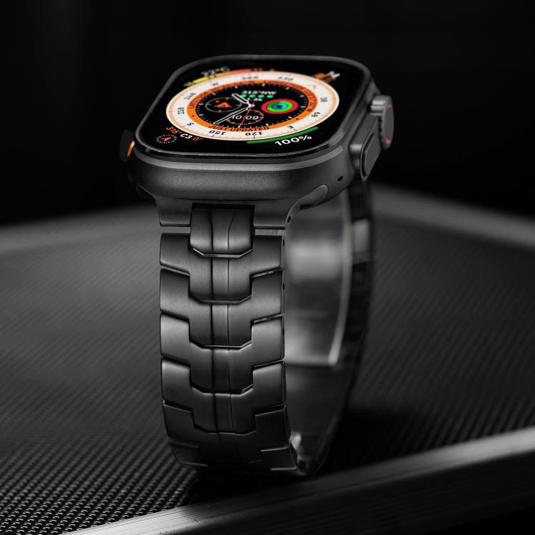 Dây đồng hồ kim loại titan nam châm Iron Man, dành cho Apple Watch 46mm / 49mm / 45mm / 44mm