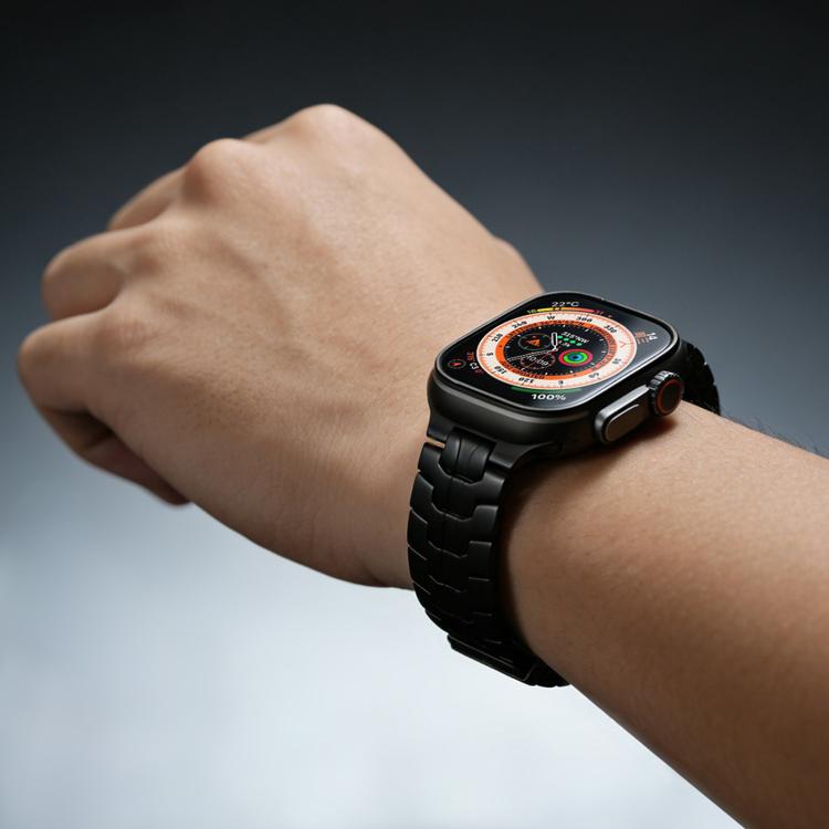 Dây đồng hồ kim loại titan nam châm Iron Man, dành cho Apple Watch 46mm / 49mm / 45mm / 44mm