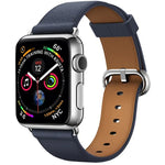 Dây đeo cổ tay da nút cổ điển cho Apple Watch Series 3 & 2 & 1 42mm