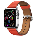 Classic Button Leather Wrist Strap Watch Band for Apple Watch Series 3 & 2 & 1 42mm