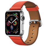 Dây đeo cổ tay da nút cổ điển cho Apple Watch Series 3 & 2 & 1 42mm