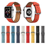 Dây đeo cổ tay da nút cổ điển cho Apple Watch Series 3 & 2 & 1 42mm